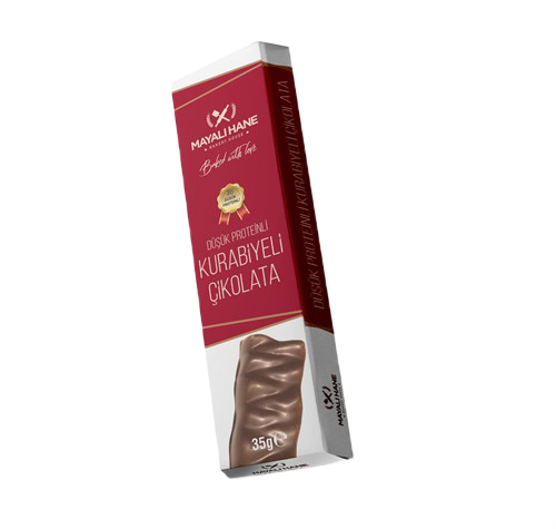 Mayalı Hane Düşük Proteinli Kurabiyeli Çikolata