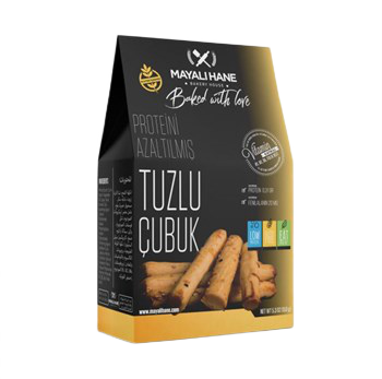 Mayalı Hane Düşük Proteinli ve Glutensiz Tuzlu Çubuk