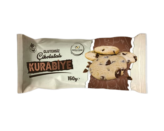 Mayalı Hane Glutensiz Çikolata Parçacıklı Kurabiye